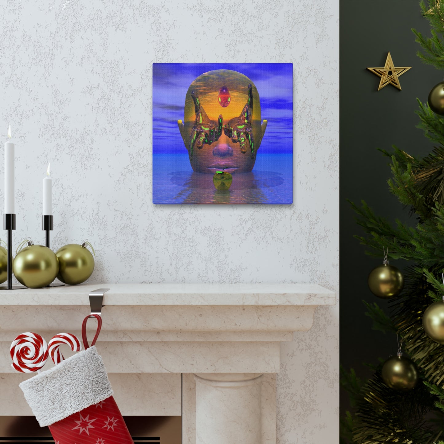 Masked Mind Motion Method - Canvas, Gallery Wrapped - 12" x 12" x 1.25" - Master Minds Series - Ready to Hang!