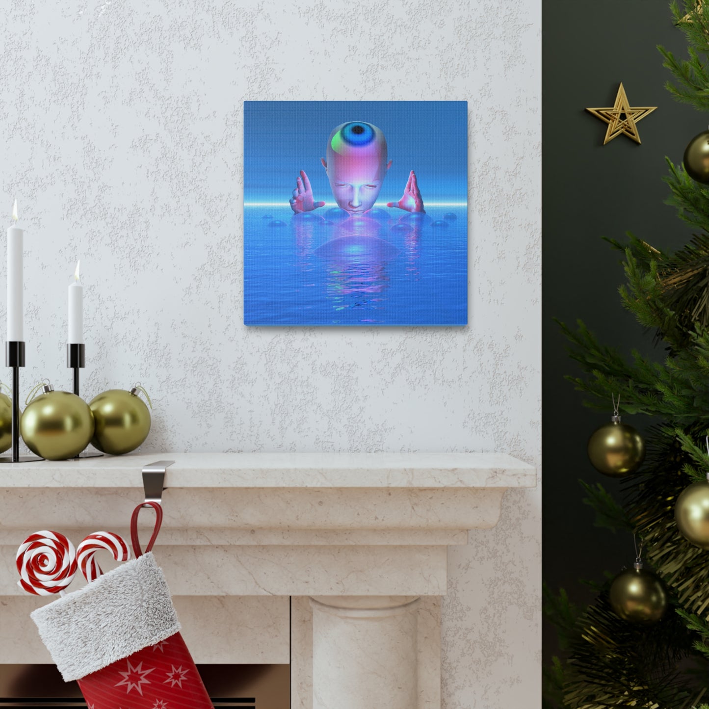 Conjuring Minds Eye - Canvas, Gallery Wrapped - 12" x 12" x 1.25" - Master Minds Series - Ready to Hang!