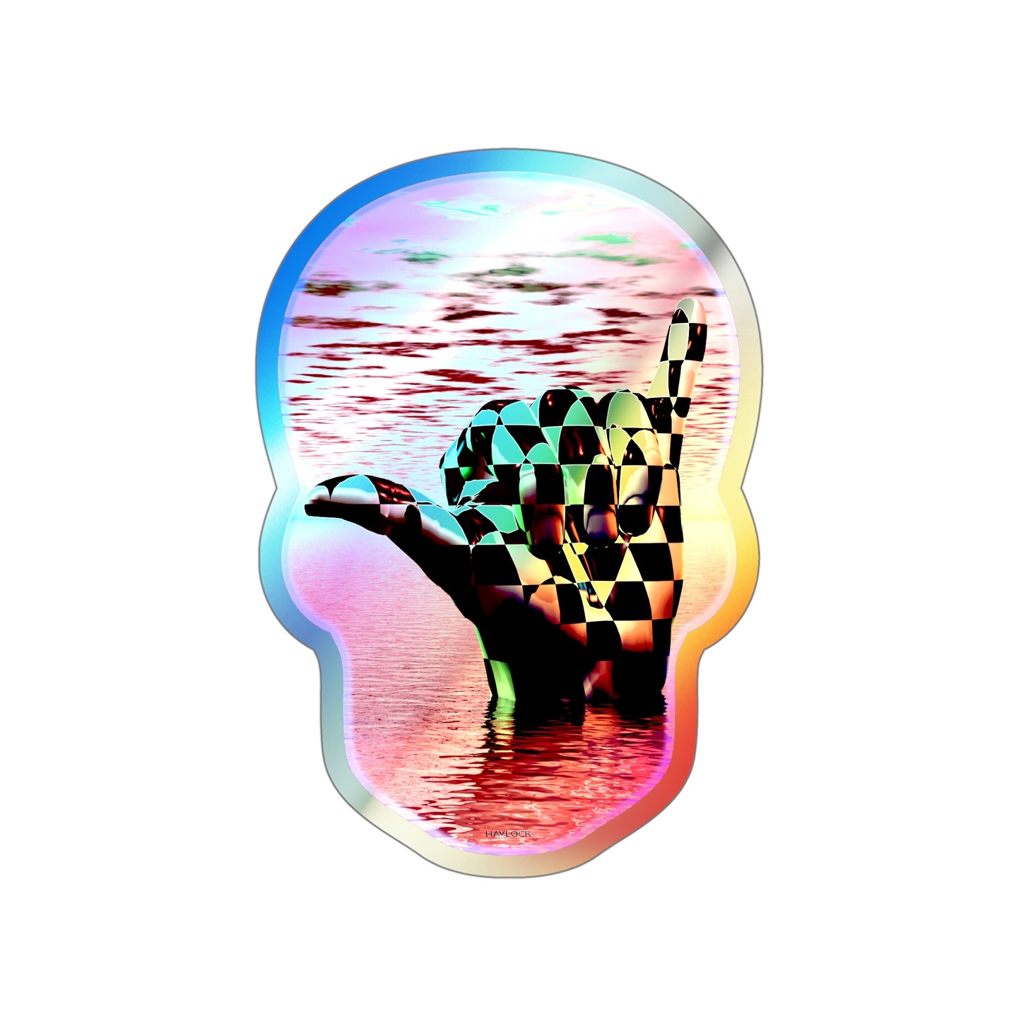 It's All Groovy Down Here - 5" x 5" Holographic Die-cut Sticker