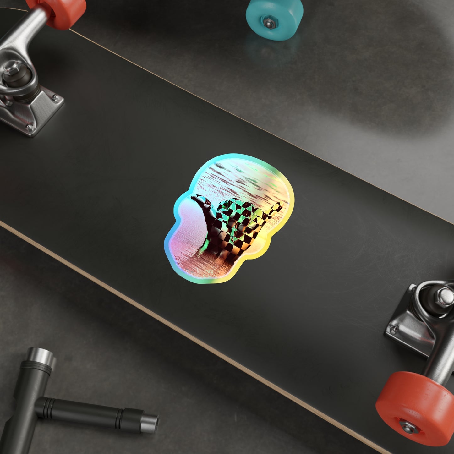 It's All Groovy Down Here - 5" x 5" Holographic Die-cut Sticker
