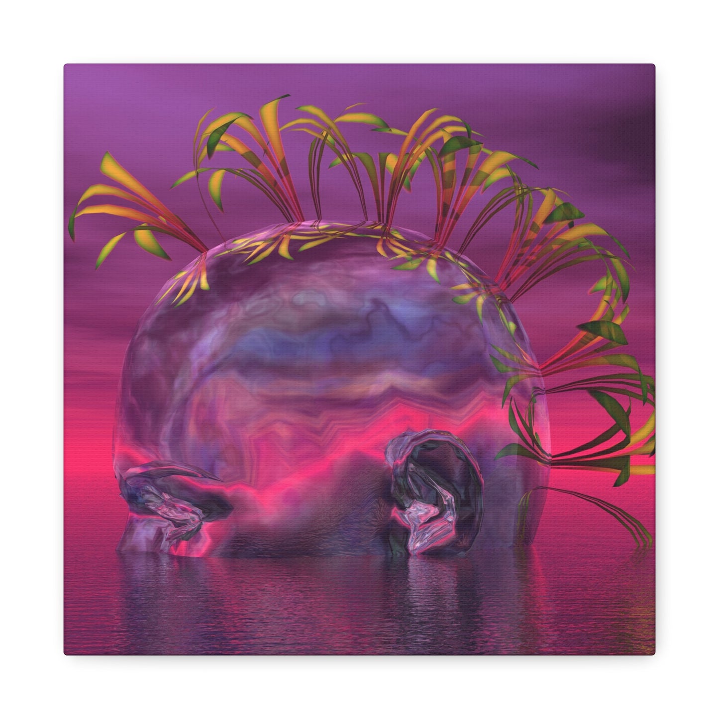 Mind Of Still Waters Run Deep - Canvas, Gallery Wrapped - 12" x 12" x 1.25" - Master Minds Series - Ready to Hang!