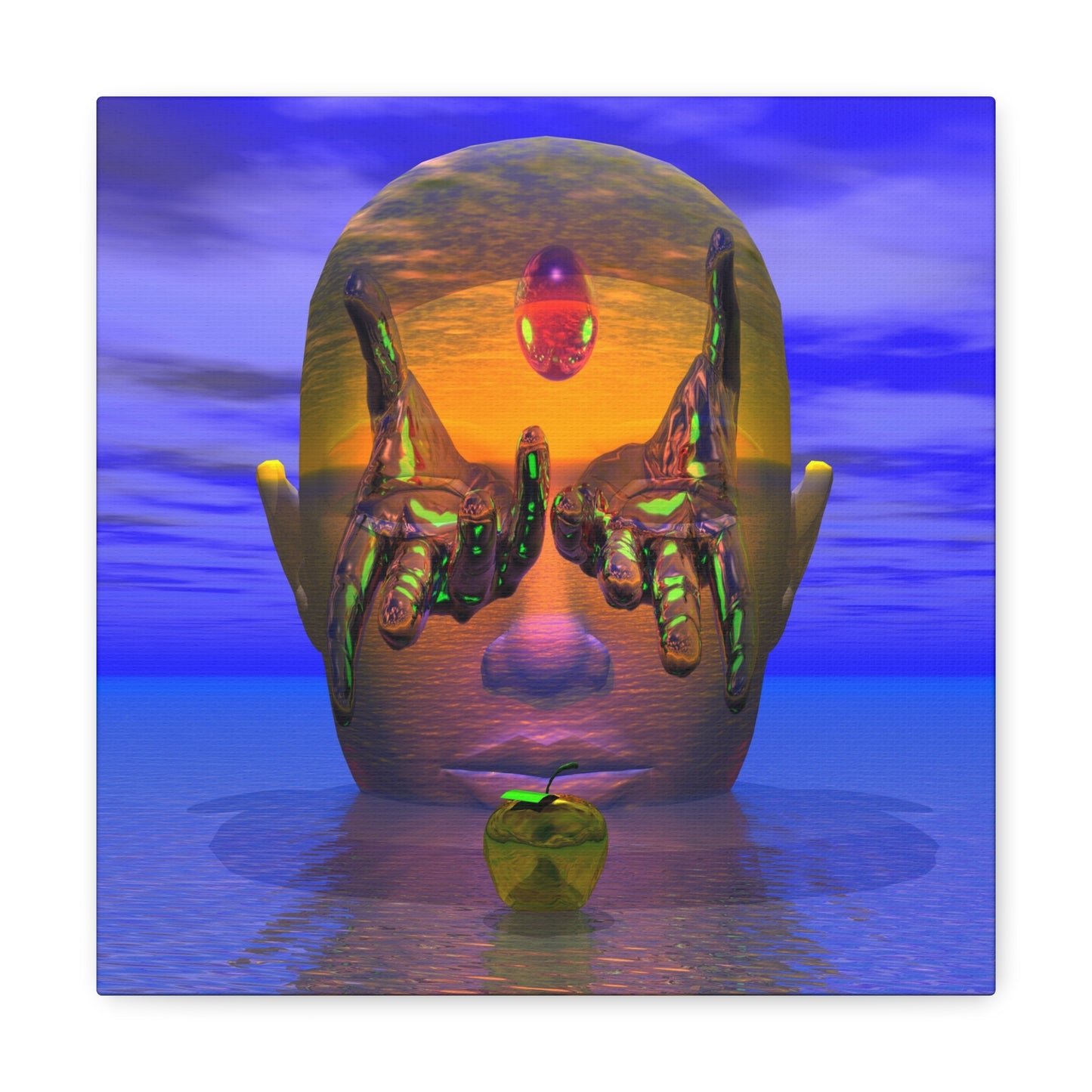 Masked Mind Motion Method - Canvas, Gallery Wrapped - 12" x 12" x 1.25" - Master Minds Series - Ready to Hang!