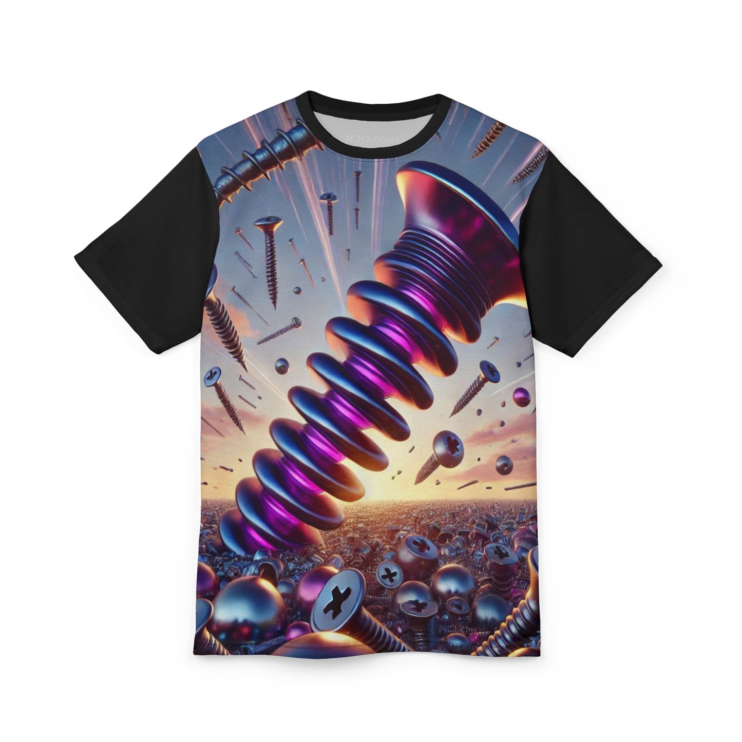 THE ROYAL SHAFT - Comfortable Crew Neck Shirt - Liquid Geometry series