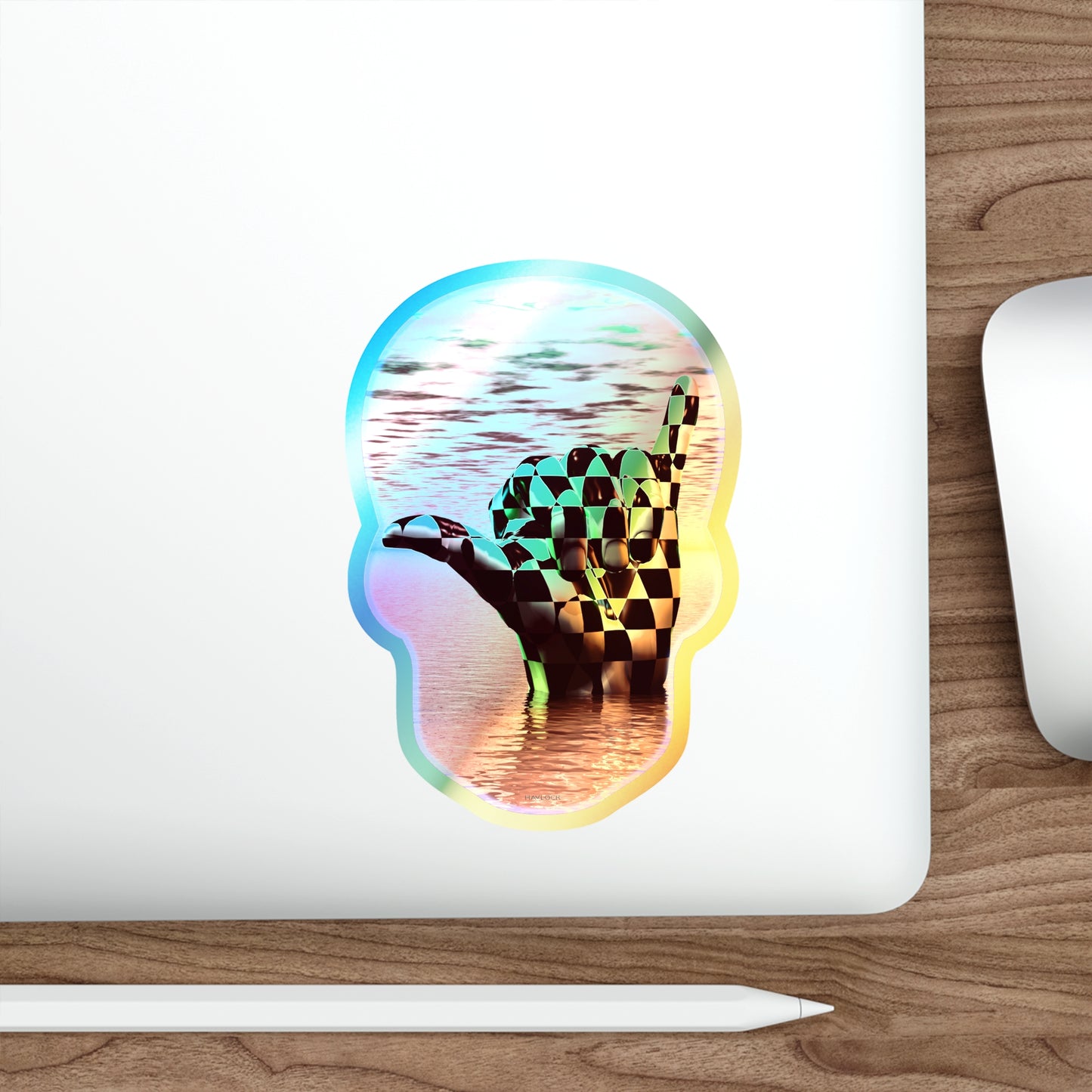 It's All Groovy Down Here - 5" x 5" Holographic Die-cut Sticker