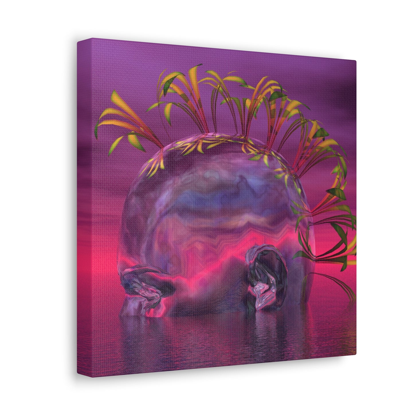 Mind Of Still Waters Run Deep - Canvas, Gallery Wrapped - 12" x 12" x 1.25" - Master Minds Series - Ready to Hang!