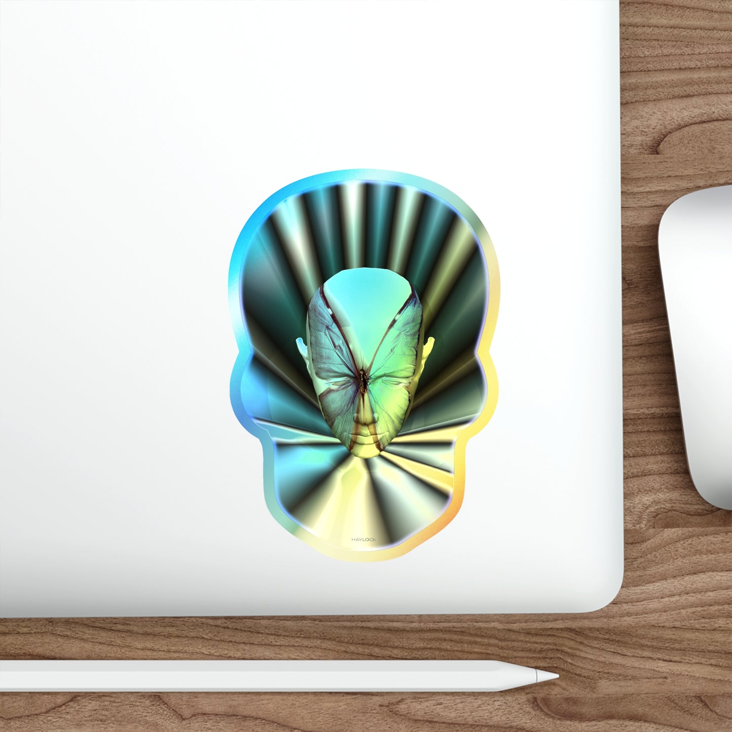 Magic of the Mind Monarch - 5" x 5" Holographic Die-cut Sticker