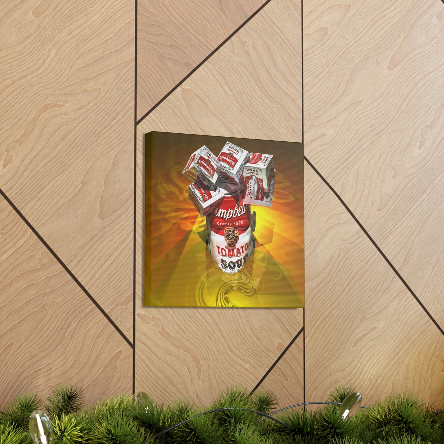 Cubist Mind Soup (Condensed) - Canvas, Gallery Wrapped - 12" x 12" x 1.25" - Master Minds Series - Ready to Hang!