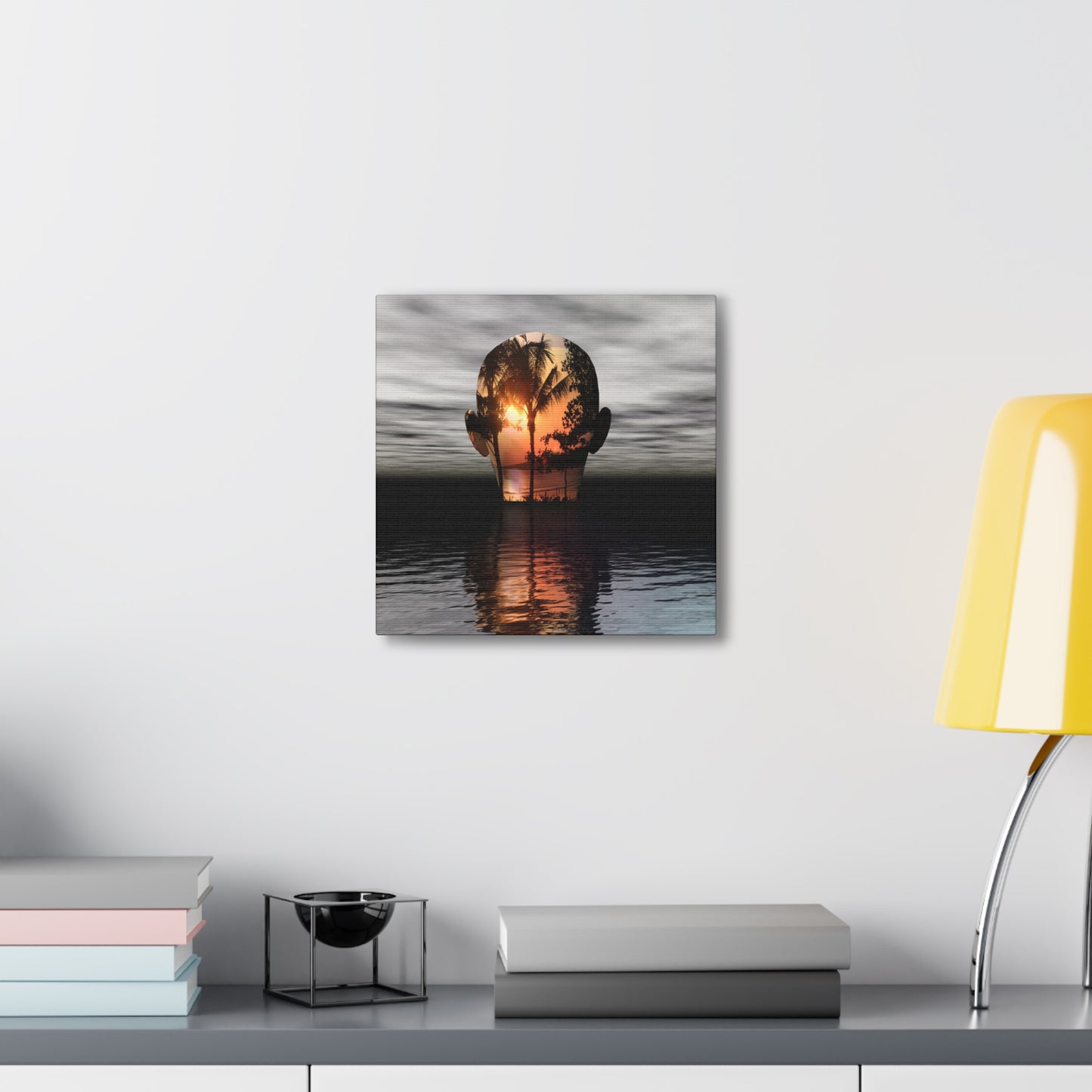 Sunset on Havlock's Mind Island - Canvas, Gallery Wrapped - 12" x 12" x 1.25" - Master Minds Series - Ready to Hang!