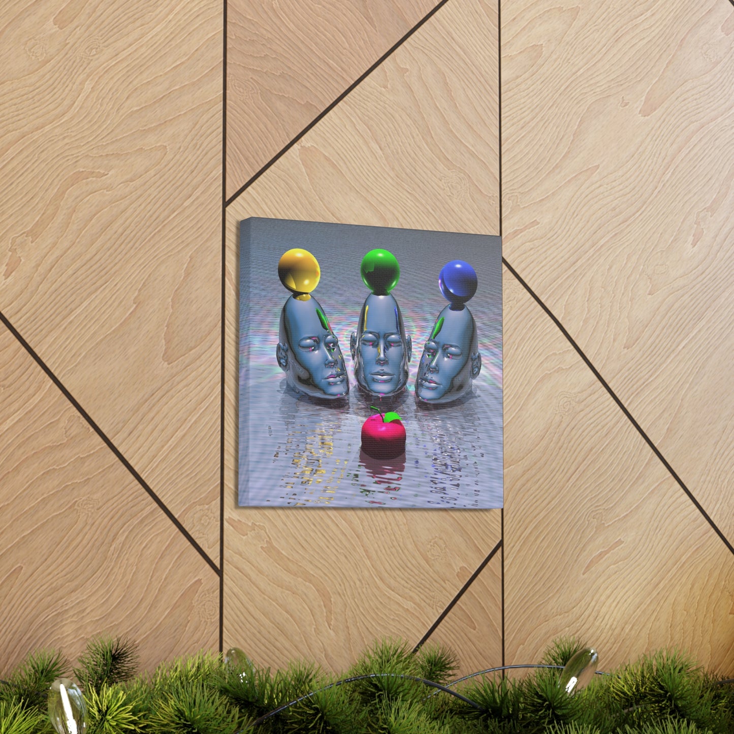 Minds Admiring Magic - Canvas, Gallery Wrapped - 12" x 12" x 1.25" - Master Minds Series - Ready to Hang!