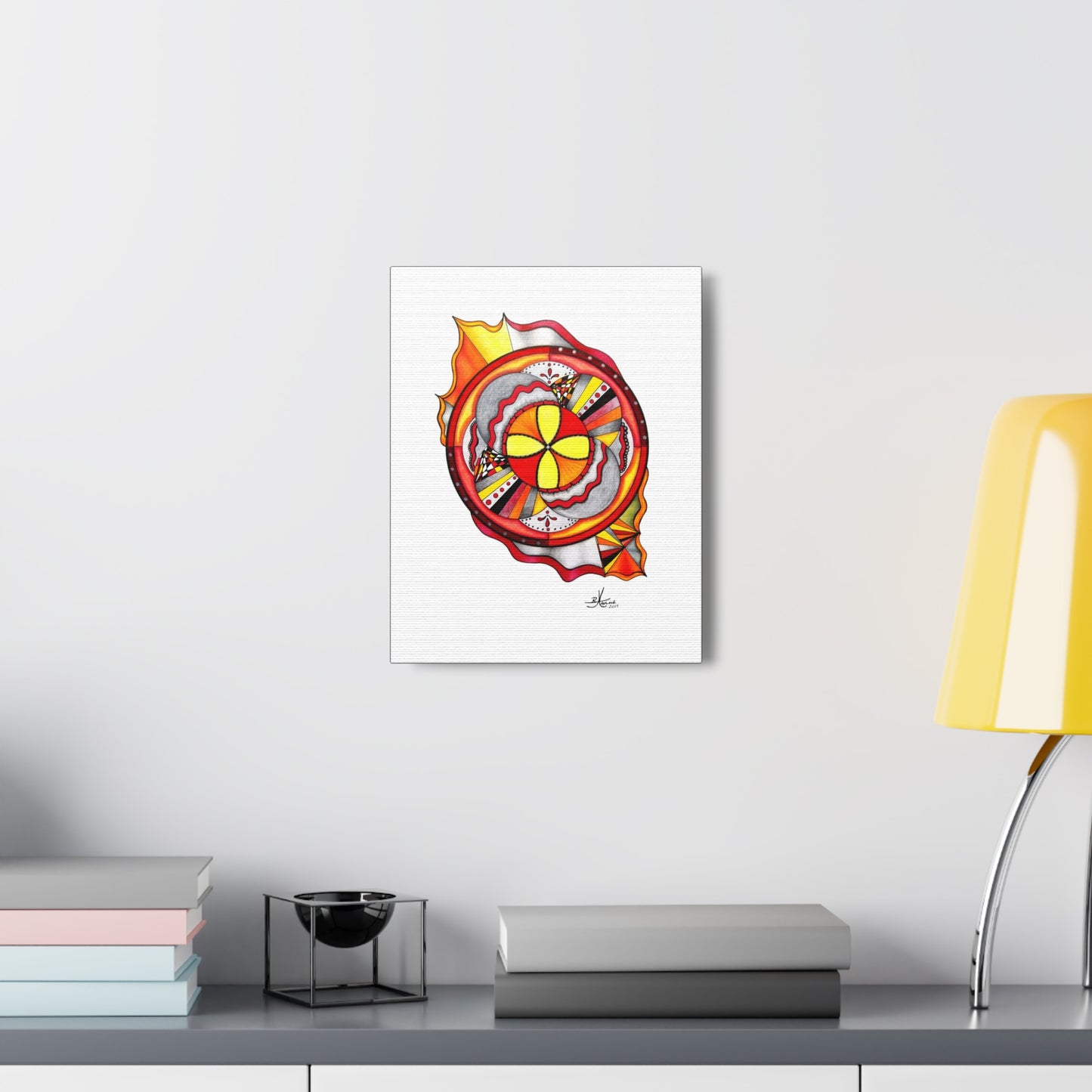 Inception - Canvas, Gallery Wrapped - 11" x 14" x 1.25" - Abstract Geometry Series - Ready to Hang!