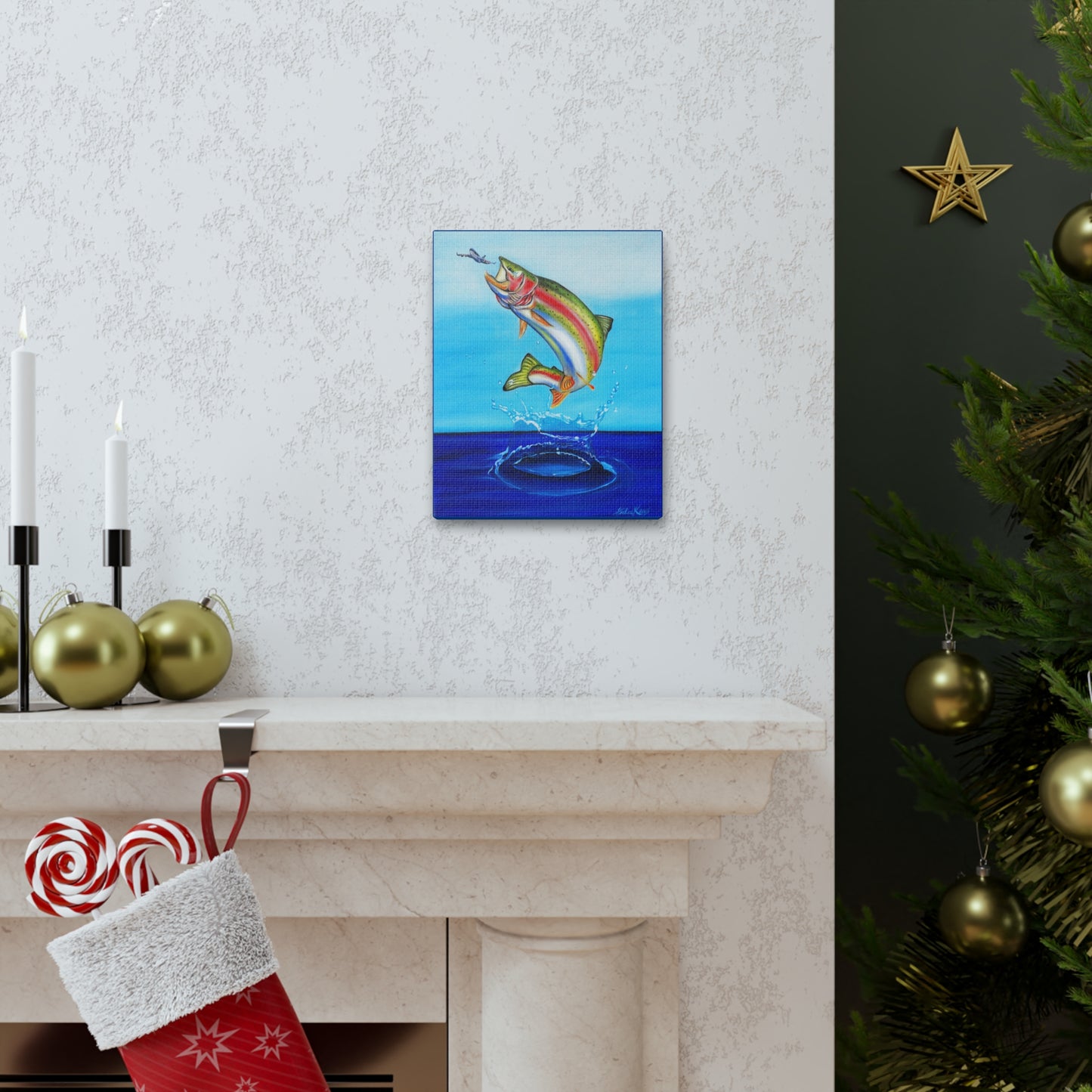 The BIG One - Canvas, Gallery Wrapped - 8" x 10" x 1.25" - Surrealism Series - Ready to Hang!