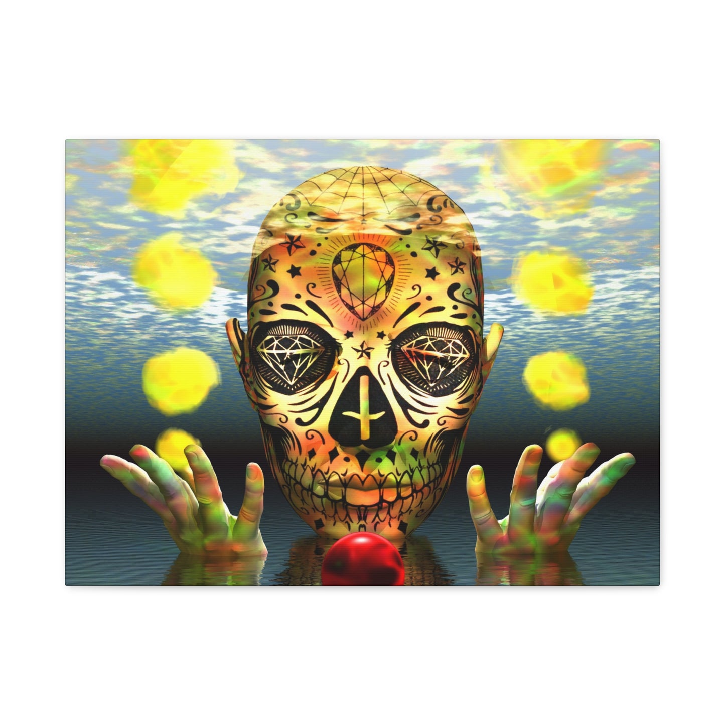 Trancendence of a Dead Mind - Canvas, Gallery Wrapped - 24" x 18" x 1.25" - Master Minds Series - Ready to Hang!