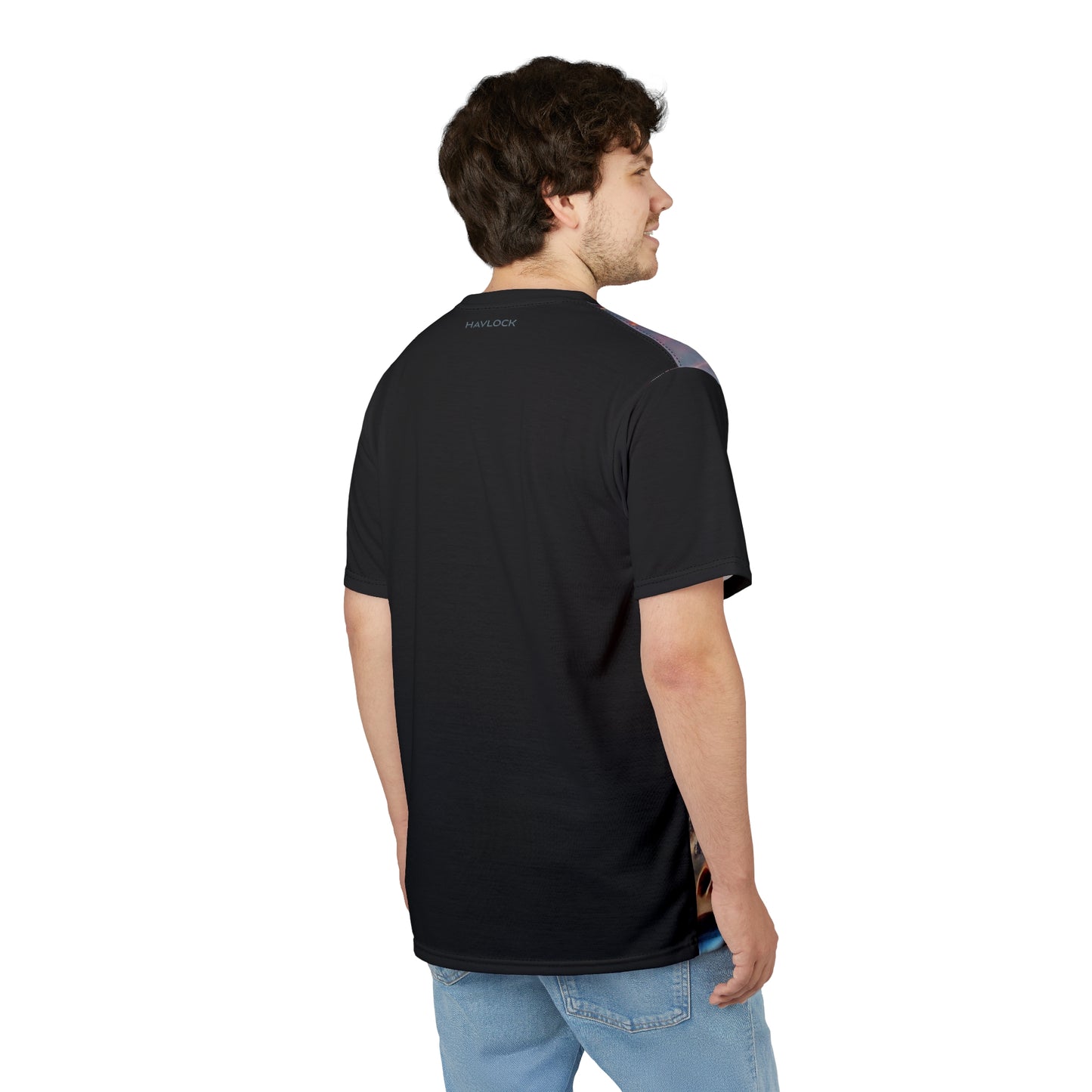 THE BORING ZONE - Comfortable Crew Neck Shirt - Liquid Geometry series