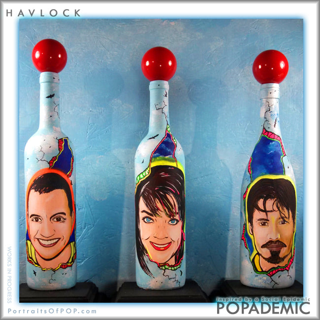 POPADEMIC - Portraits of POP - Hand Painted Commission Created and Hand Painted by Joey & Rhonda Havlock