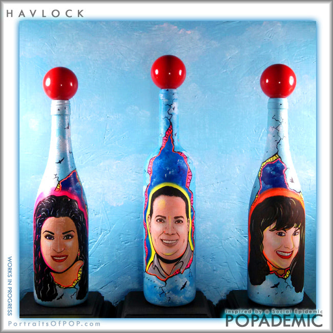POPADEMIC - Portraits of POP - Hand Painted Commission Created and Hand Painted by Joey & Rhonda Havlock