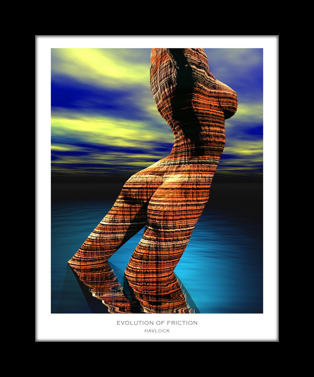 Evolution Of Friction ~ Alchemic Anatomy - 8x10 Print in Collector's Sleeve