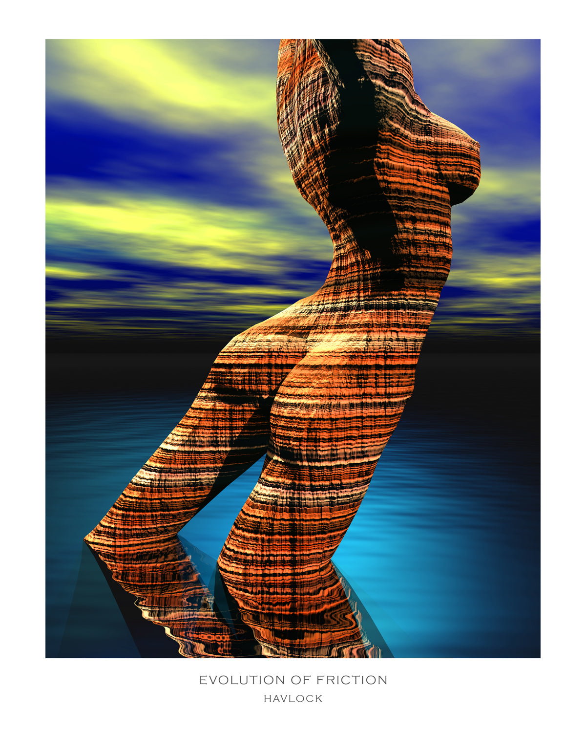 Evolution Of Friction ~ Alchemic Anatomy - 8x10 Print in Collector's Sleeve