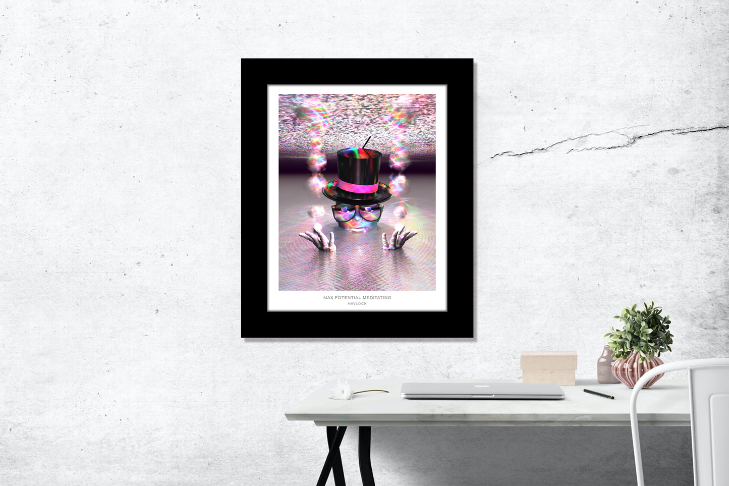 Max Potential Meditating ~ Master Minds - 8x10 Print in Collector's Sleeve