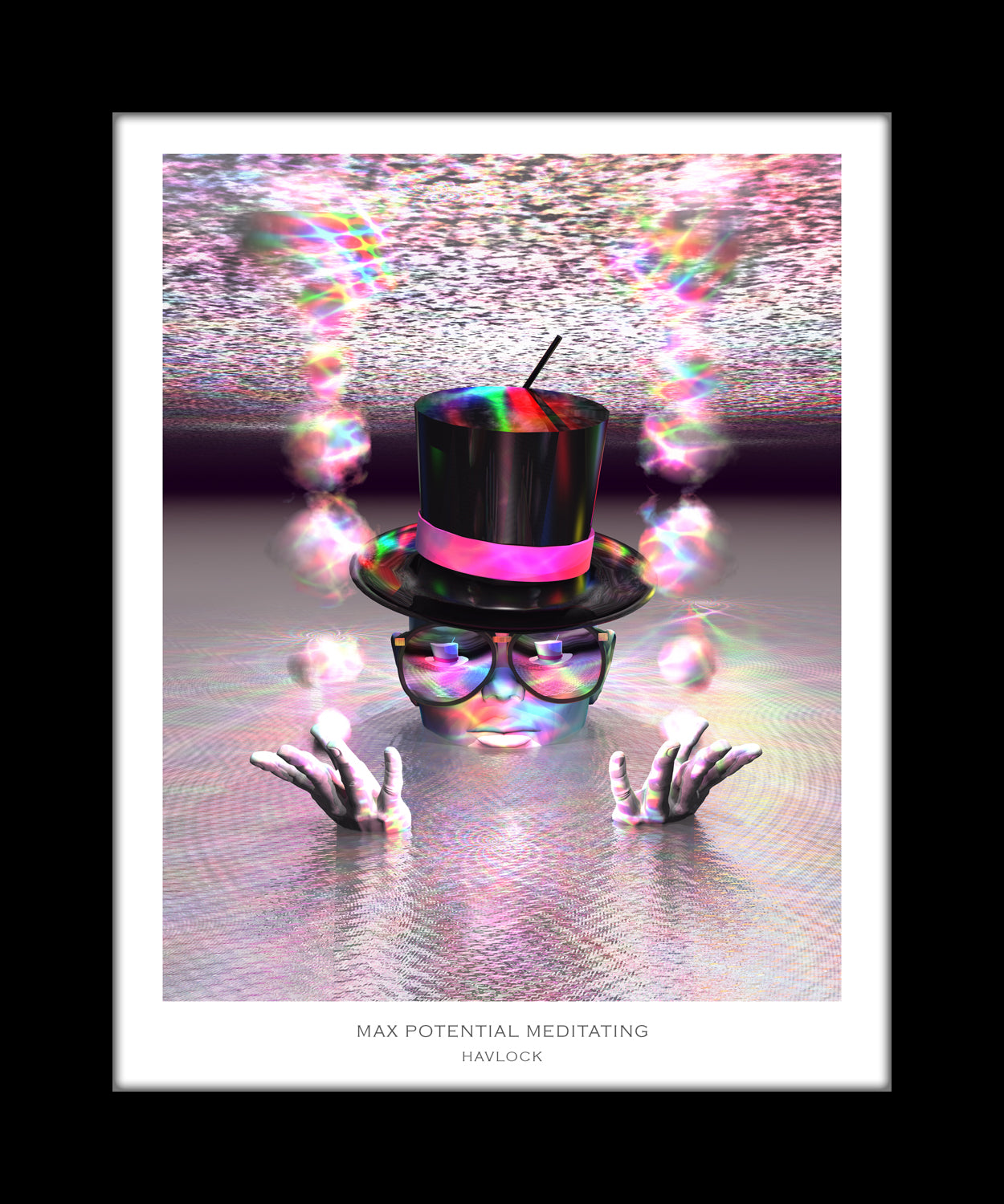 Max Potential Meditating ~ Master Minds - 8x10 Print in Collector's Sleeve
