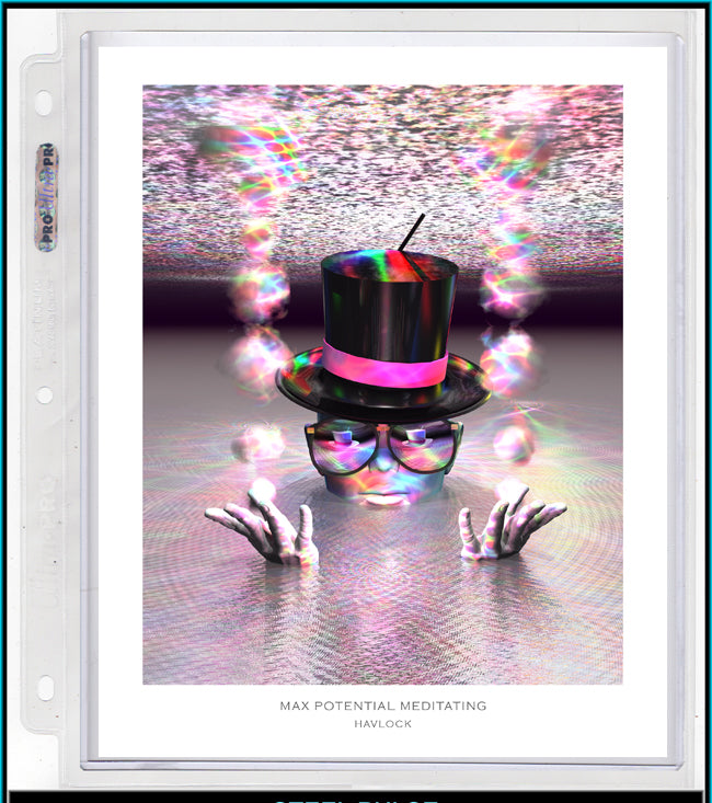Max Potential Meditating ~ Master Minds - 8x10 Print in Collector's Sleeve