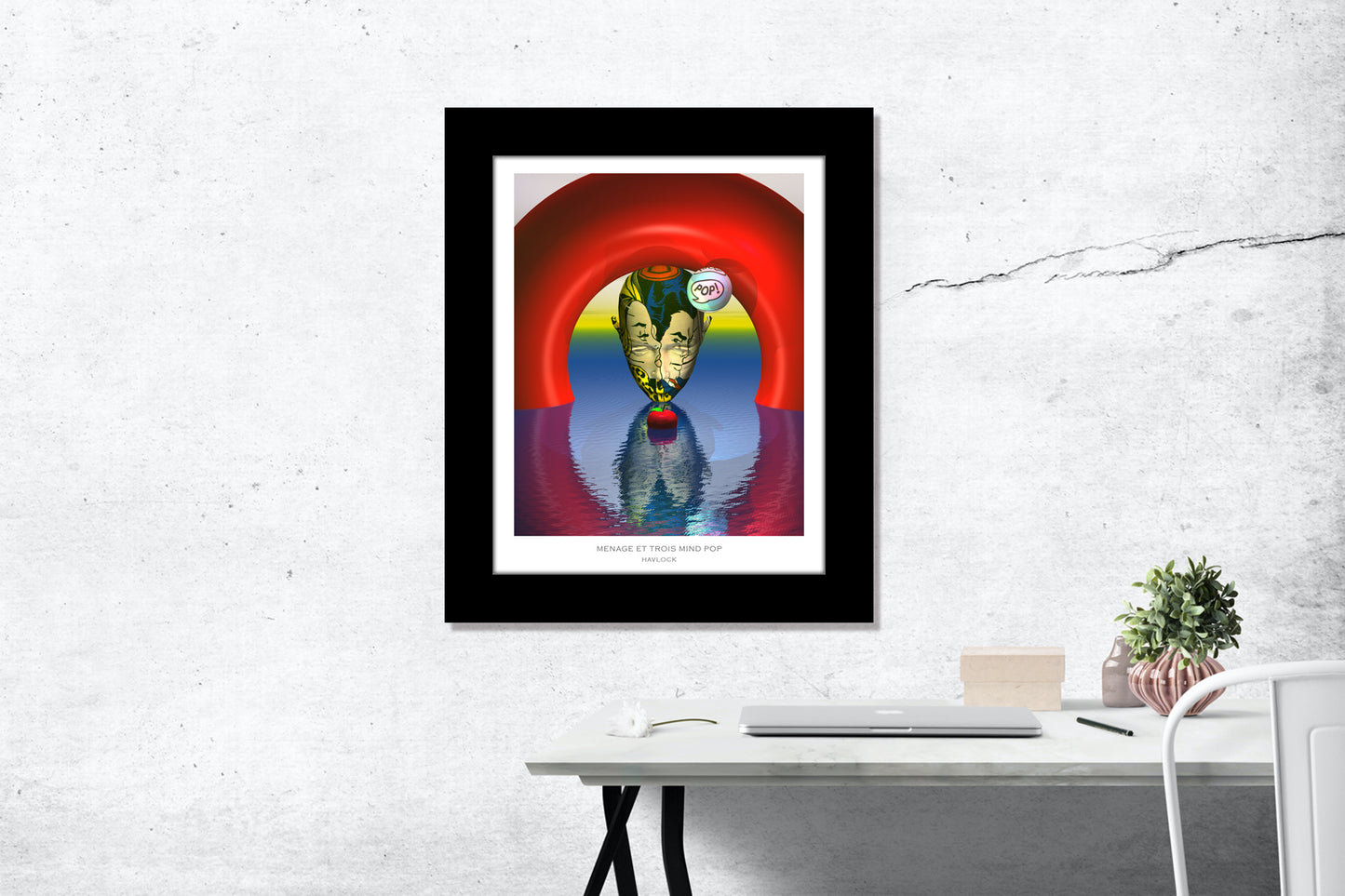 Menage Et Trois Mind POP ~ Master Minds - 8x10 Print in Collector's Sleeve