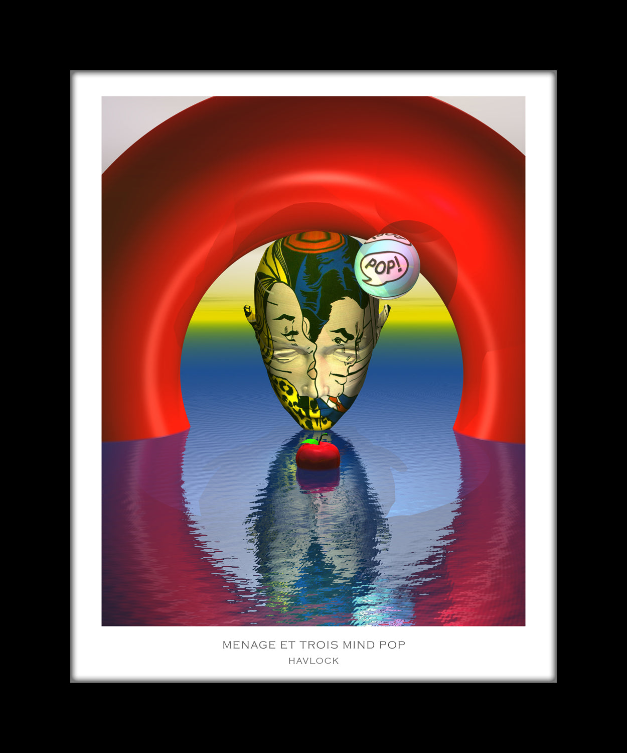 Menage Et Trois Mind POP ~ Master Minds - 8x10 Print in Collector's Sleeve