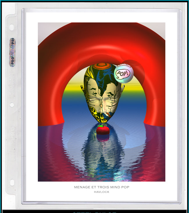 Menage Et Trois Mind POP ~ Master Minds - 8x10 Print in Collector's Sleeve