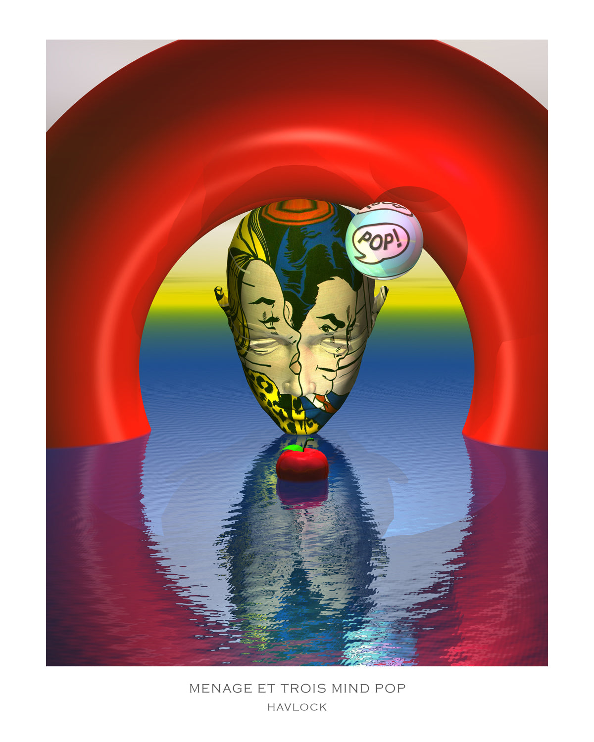 Menage Et Trois Mind POP ~ Master Minds - 8x10 Print in Collector's Sleeve