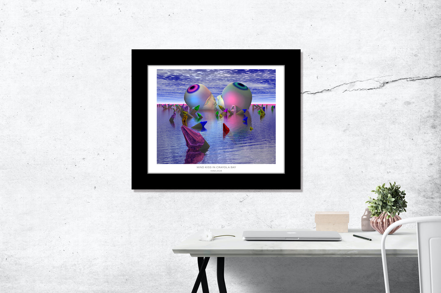 Mind Kiss In Crayola Bay ~ Master Minds - 8x10 Print in Collector's Sleeve