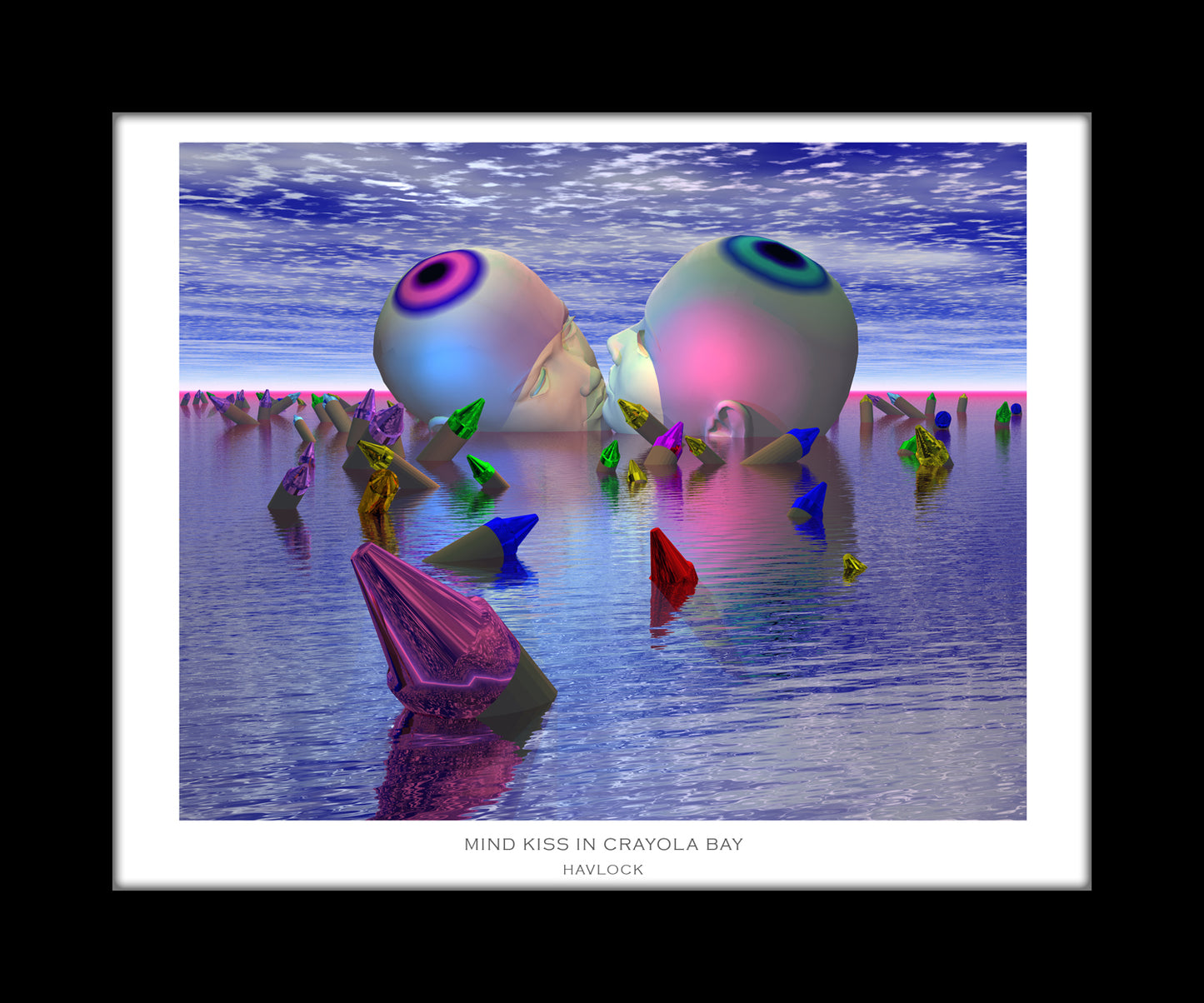 Mind Kiss In Crayola Bay ~ Master Minds - 8x10 Print in Collector's Sleeve