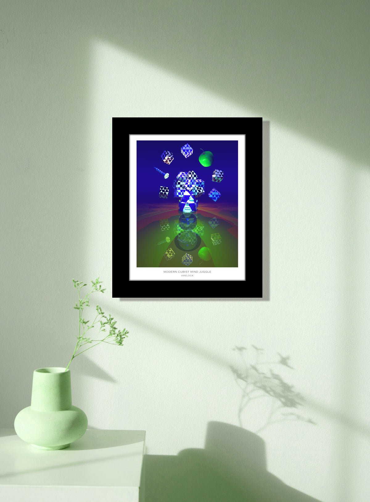 Modern Cubist Mind Juggle ~ Master Minds - 8x10 Print in Collector's Sleeve