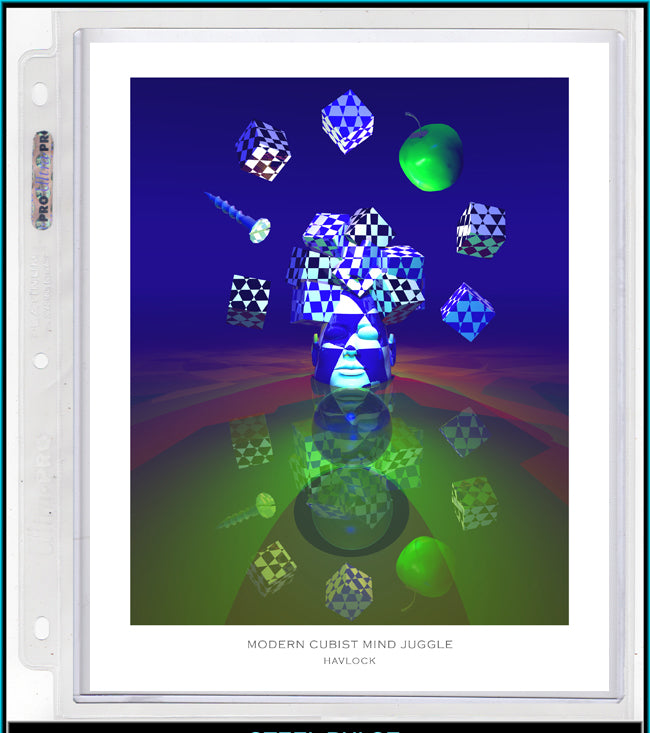 Modern Cubist Mind Juggle ~ Master Minds - 8x10 Print in Collector's Sleeve