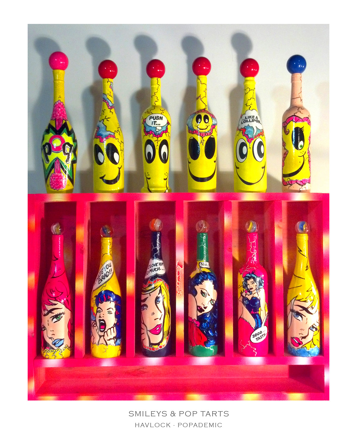 Smileys & POP Tarts ~ POPADEMIC - 8x10 Print in Collector's Sleeve