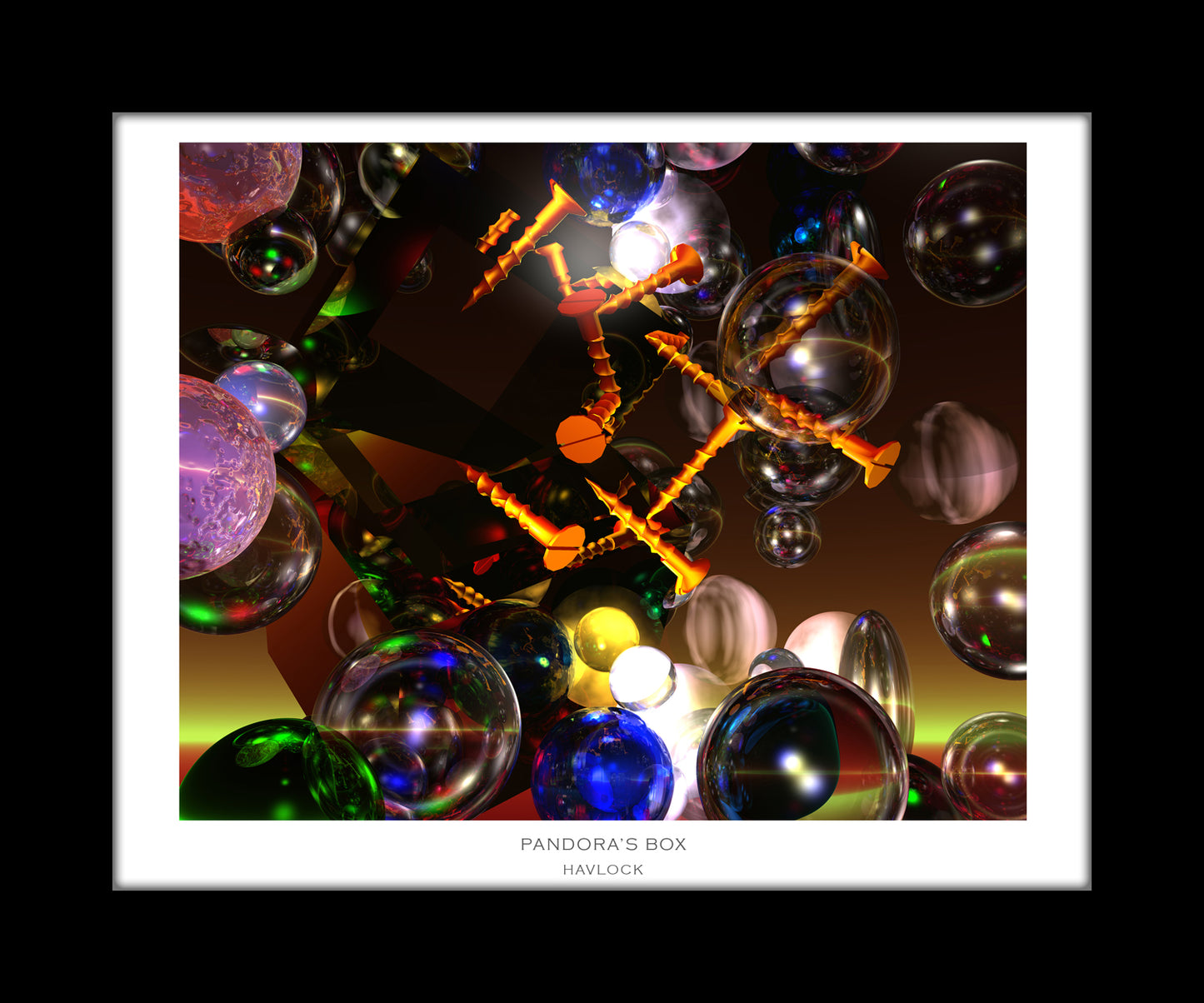 Pandora's Box ~ Liquid Geometry - 8x10 Print in Collector's Sleeve