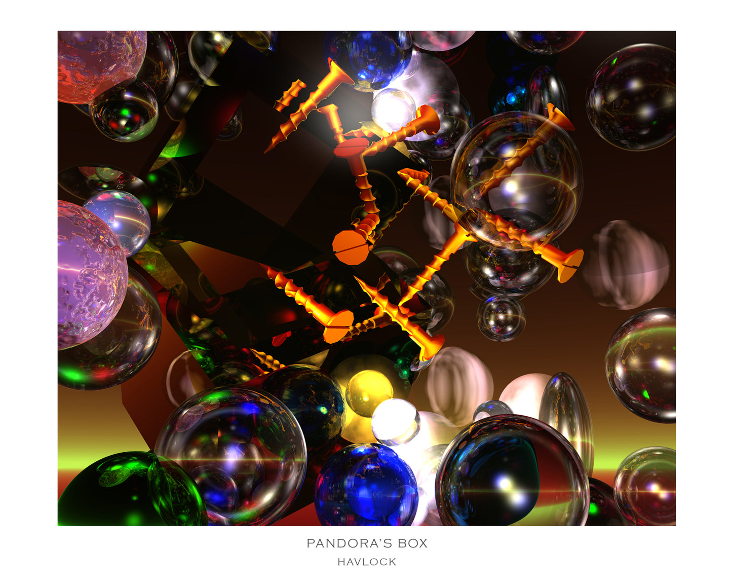 Pandora's Box ~ Liquid Geometry - 8x10 Print in Collector's Sleeve