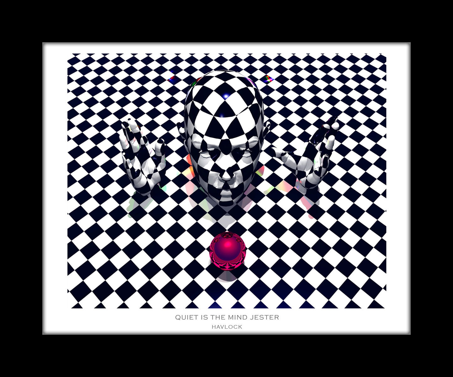 Quiet Is The Mind Jester ~ Master Minds - 8x10 Print in Collector's Sleeve
