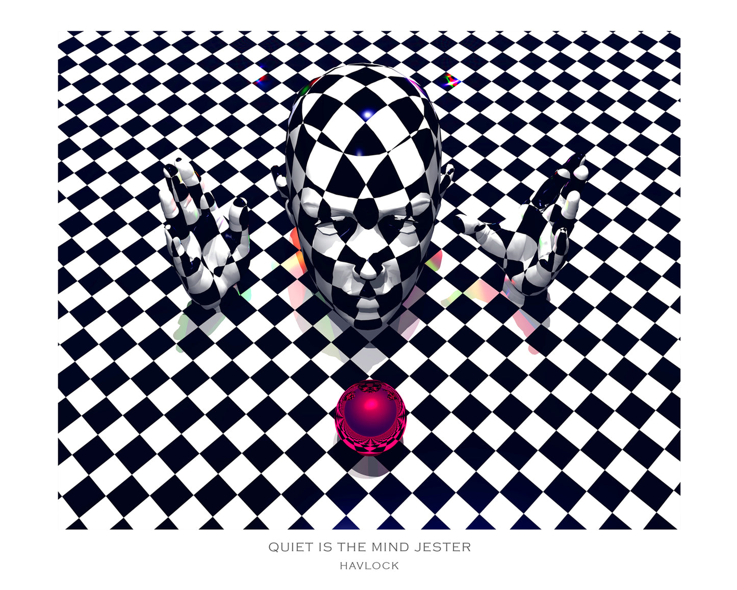 Quiet Is The Mind Jester ~ Master Minds - 8x10 Print in Collector's Sleeve