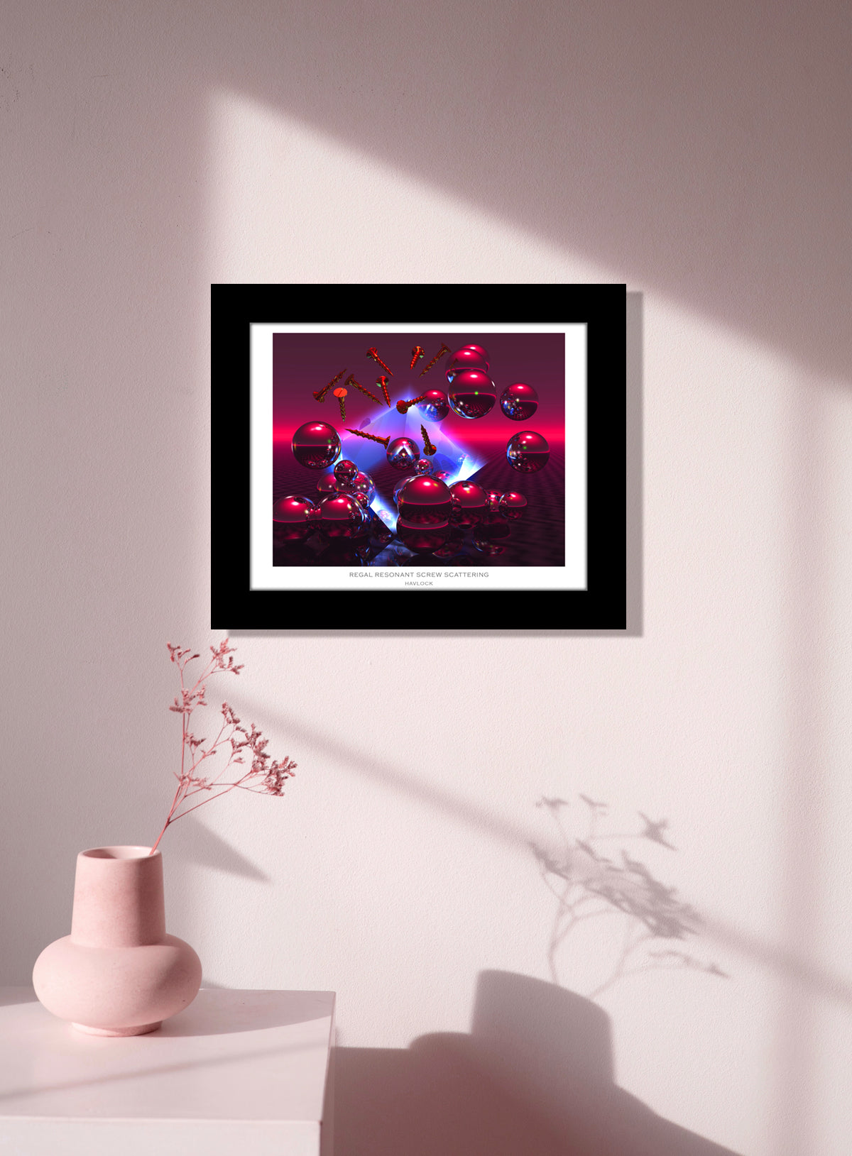 Regal Resonant Screw Scattering ~ Liquid Geometry - 8x10 Print in Collector's Sleeve