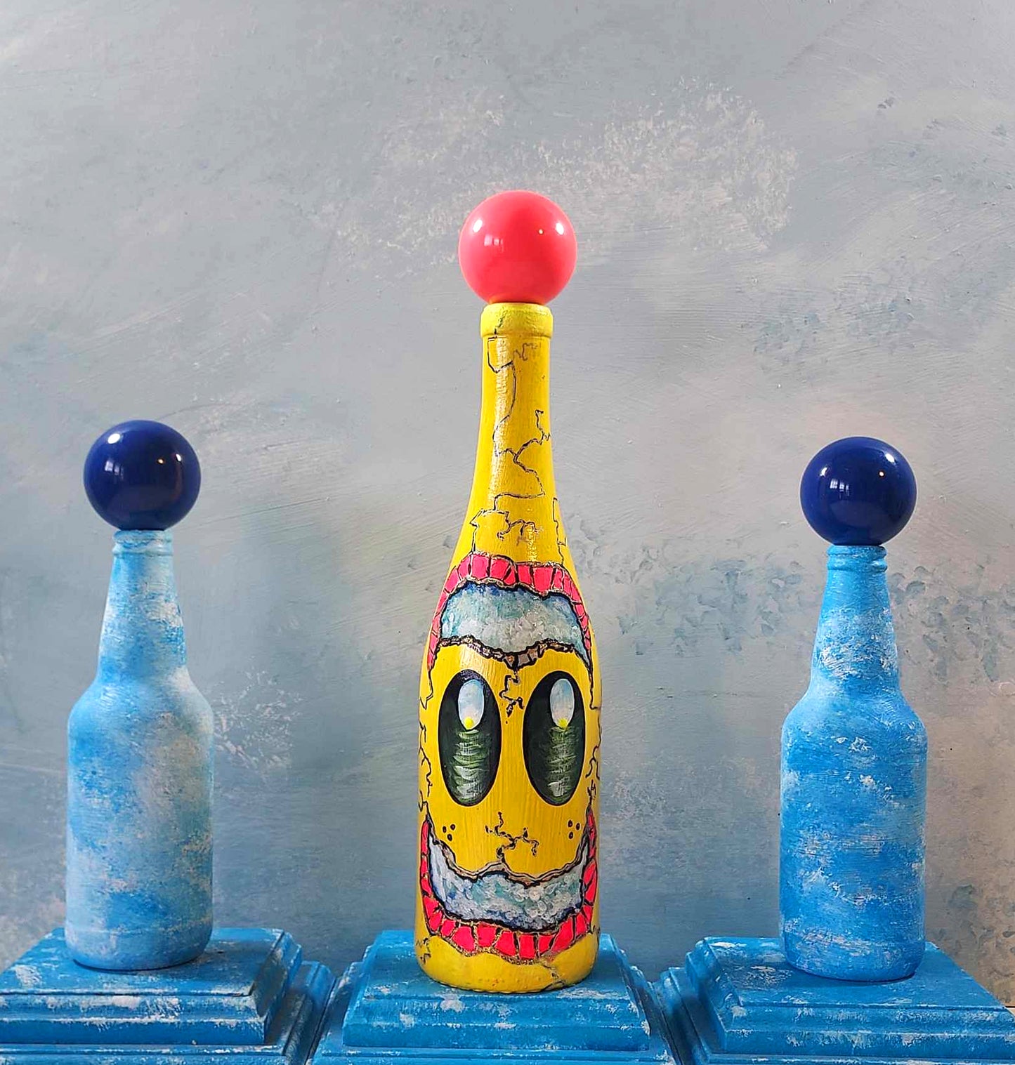 Popademic - MORRIS SMAGELFLUMP - Original Painted Bottle - Joey & Rhonda Havlock