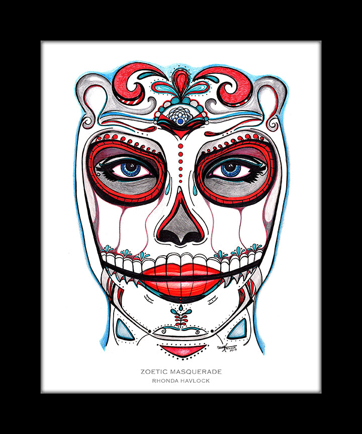 ZOETIC MASQUERADE ~ Abstract Geometry - 8x10 Print in Collector's Sleeve