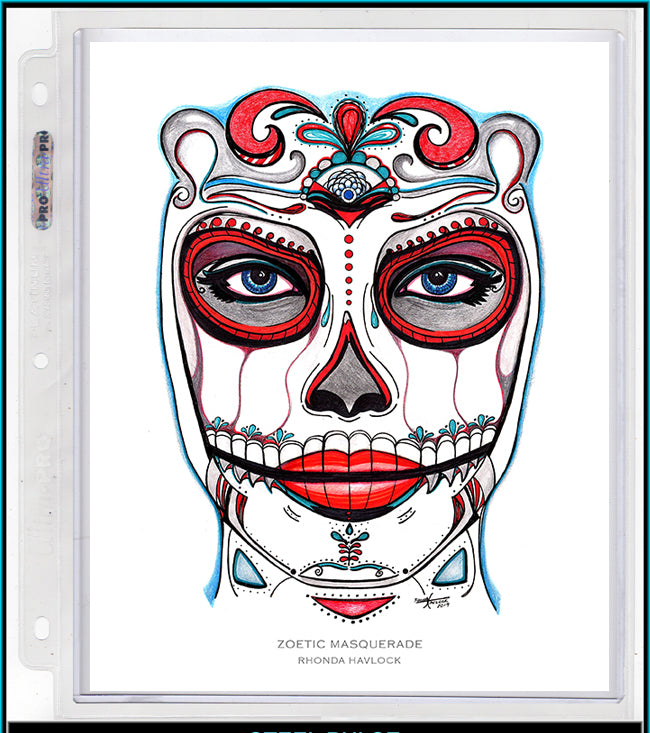 ZOETIC MASQUERADE ~ Abstract Geometry - 8x10 Print in Collector's Sleeve