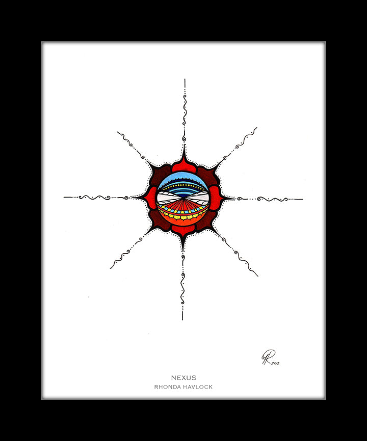 NEXUS ~ Abstract Geometry - 8x10 Print in Collector's Sleeve