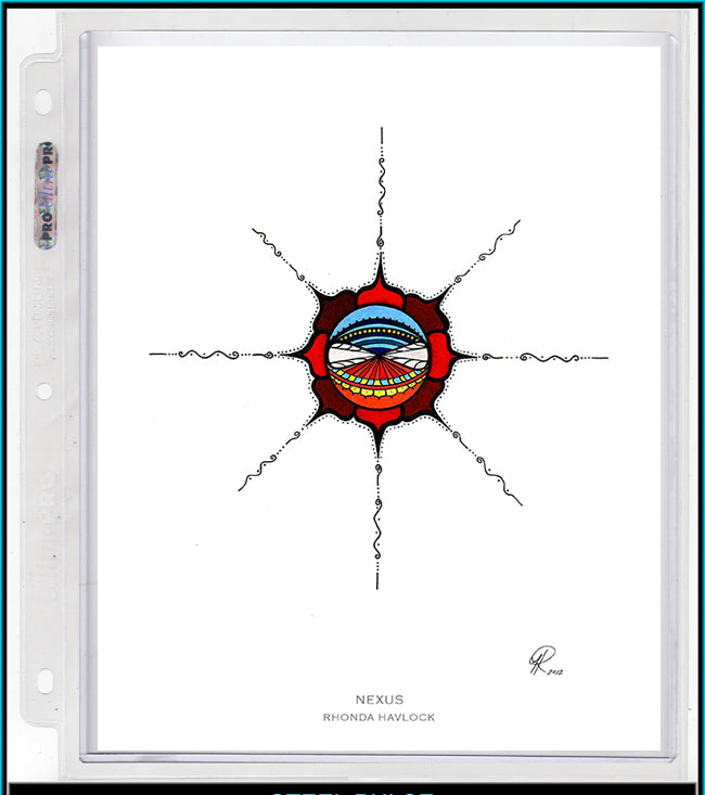 NEXUS ~ Abstract Geometry - 8x10 Print in Collector's Sleeve