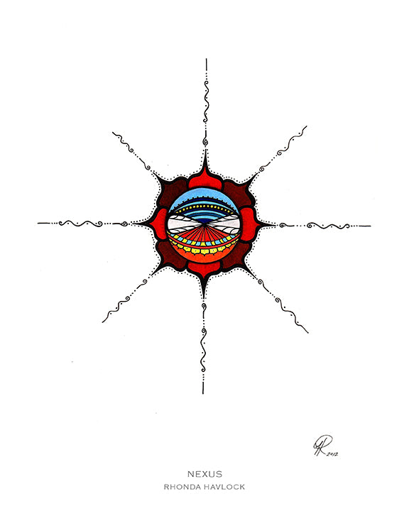 NEXUS ~ Abstract Geometry - 8x10 Print in Collector's Sleeve