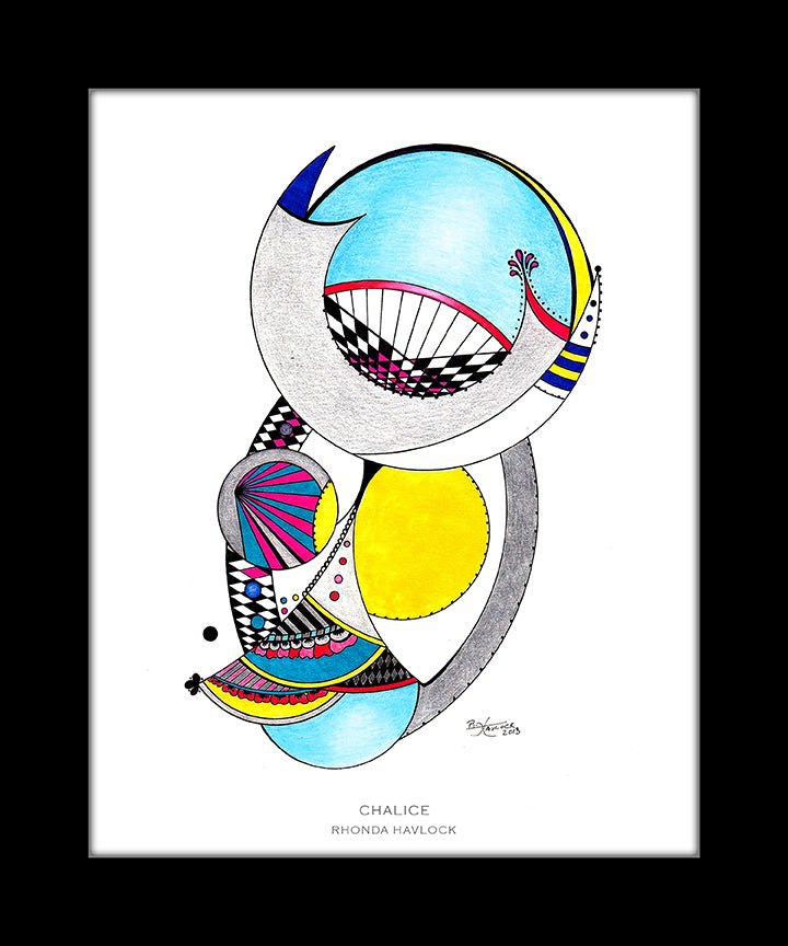 CHALICE ~ Abstract Geometry - 8x10 Print in Collector's Sleeve