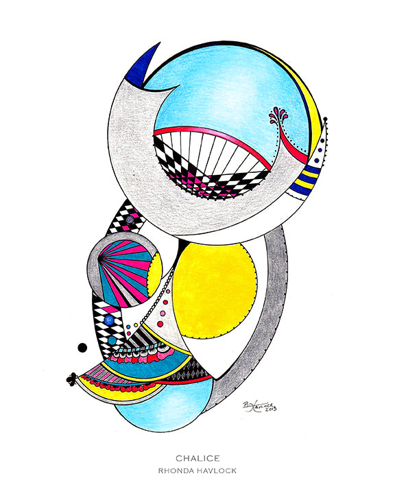CHALICE ~ Abstract Geometry - 8x10 Print in Collector's Sleeve