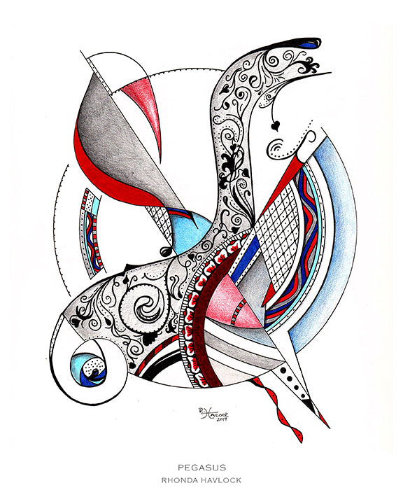 PEGASUS ~ Abstract Geometry - 8x10 Print in Collector's Sleeve