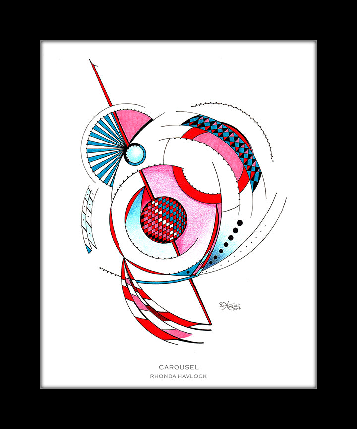 CAROUSEL ~ Abstract Geometry - 8x10 Print in Collector's Sleeve