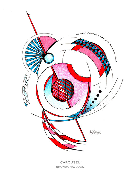 CAROUSEL ~ Abstract Geometry - 8x10 Print in Collector's Sleeve