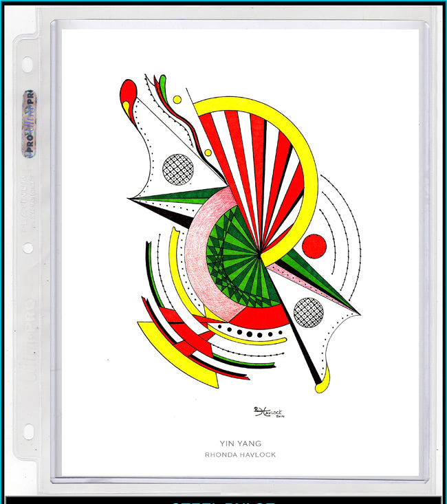 YIN YANG ~ Abstract Geometry - 8x10 Print in Collector's Sleeve